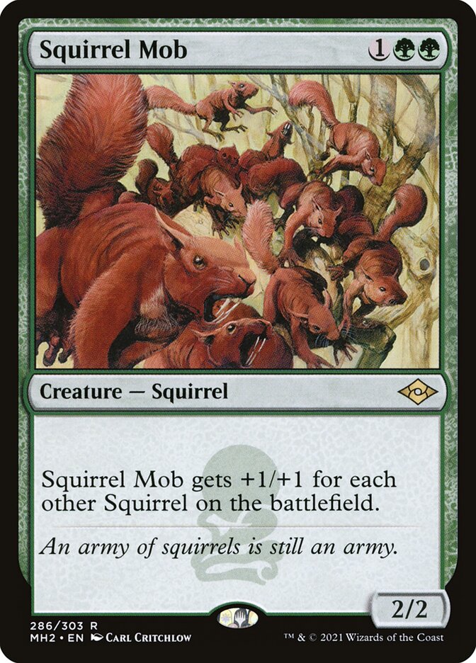 Squirrel Mob, Modern horizons 2 Card Art