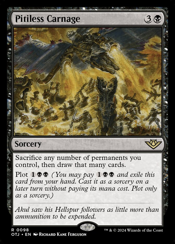 Pitiless Carnage, Outlaws of thunder junction Card Art