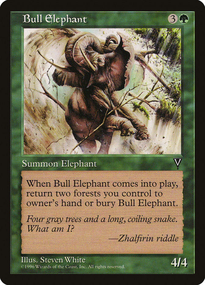 Bull Elephant, Visions Card Art