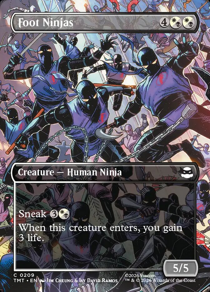 Foot Ninjas, Teenage Mutant Ninja Turtles Card Art