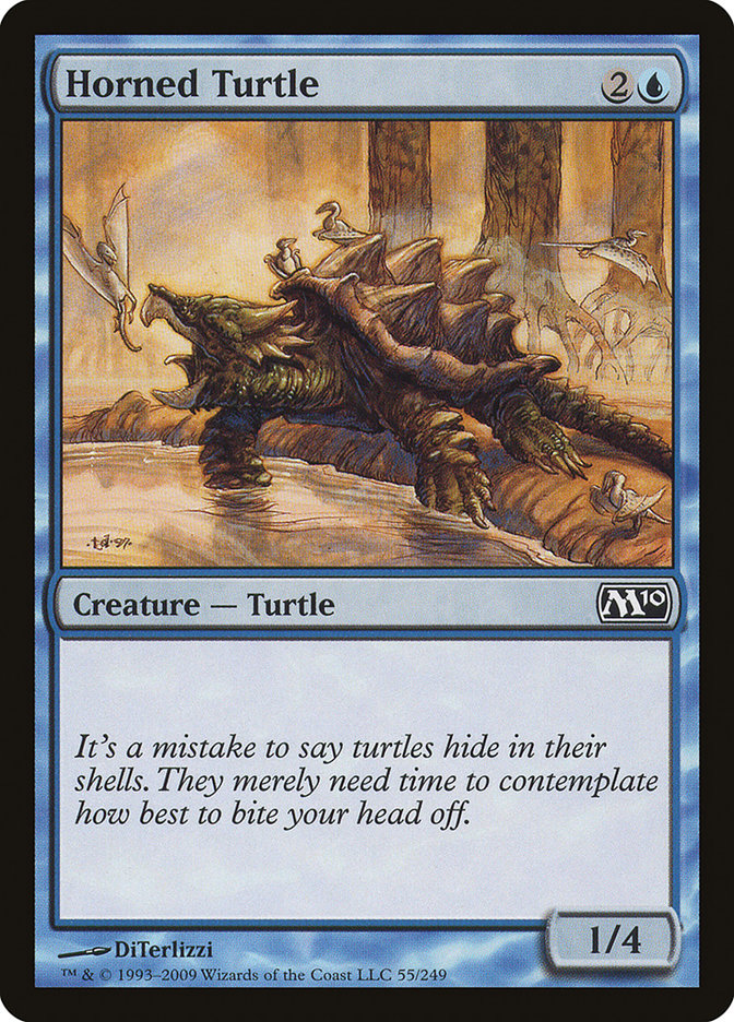 Horned Turtle, Magic 2010 Card Art