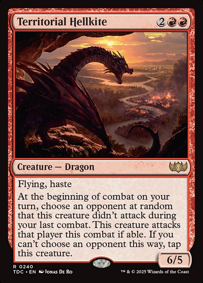Territorial Hellkite, Tarkir: dragonstorm commander Card Art