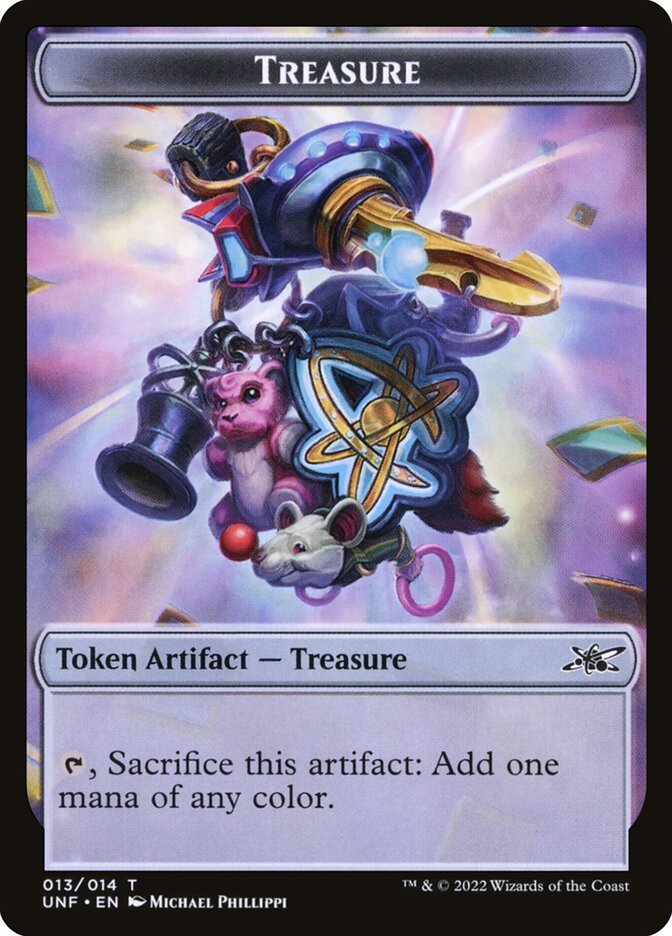 Treasure, Unfinity Tokens Card Art