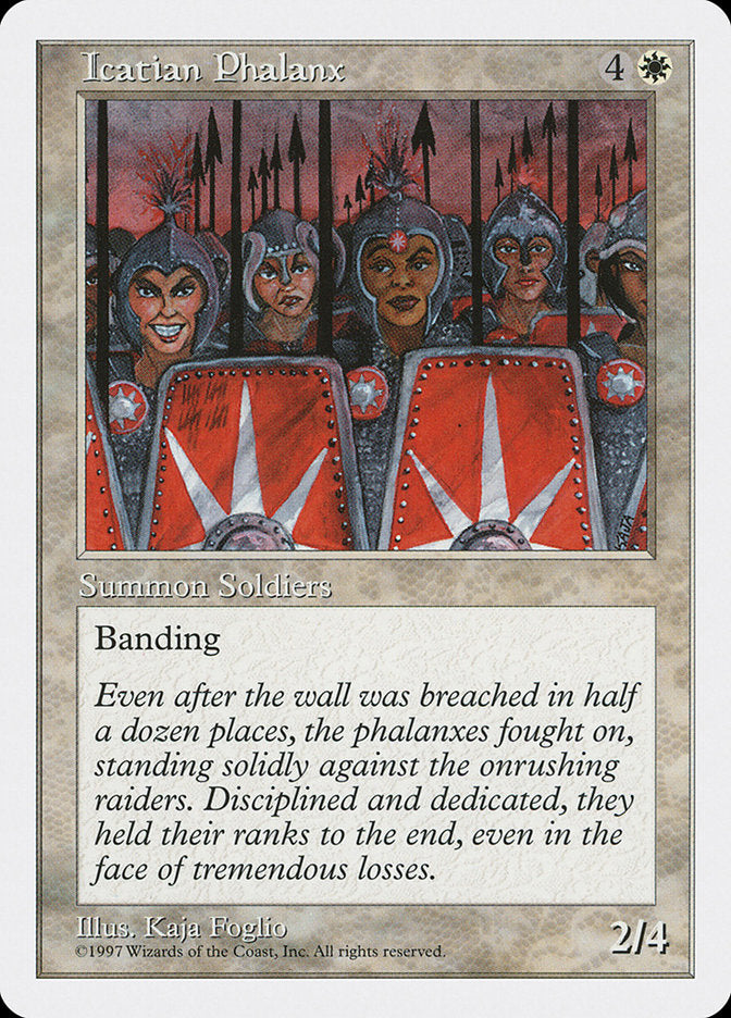 Icatian Phalanx, Fifth edition Card Art