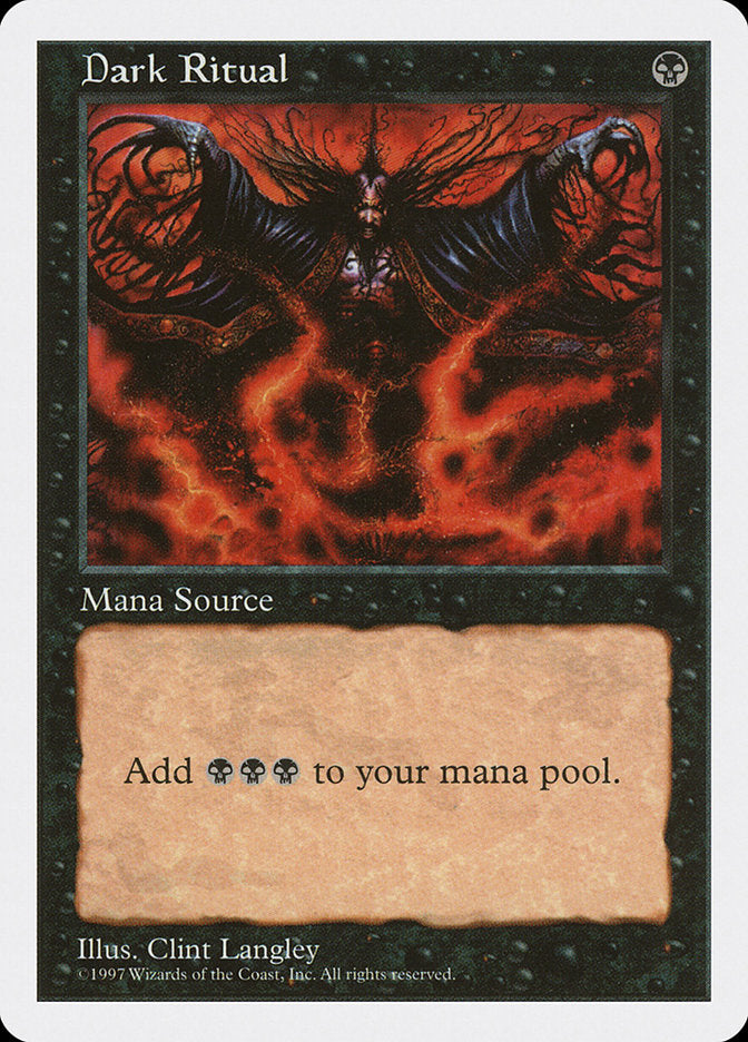 Dark Ritual, Fifth edition Card Art