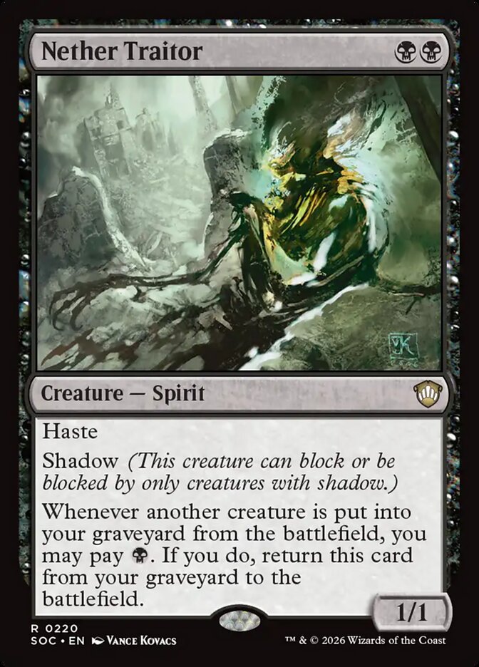 Nether Traitor, Secrets Of Strixhaven Commander Card Art