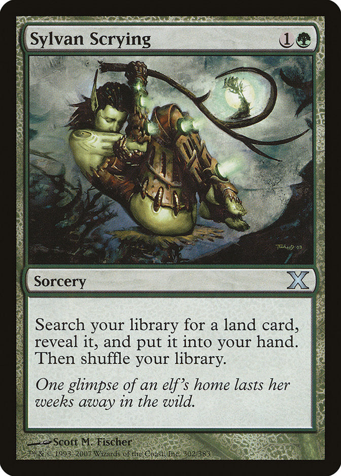 Sylvan Scrying, Tenth Edition Card Art