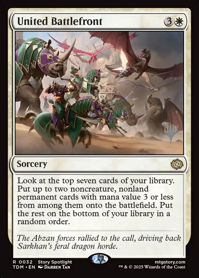 United Battlefront, Tarkir: Dragonstorm Promos Card Art