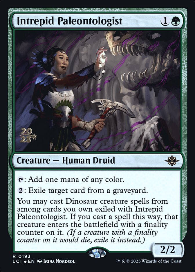 Intrepid Paleontologist, The lost caverns of ixalan promos Card Art