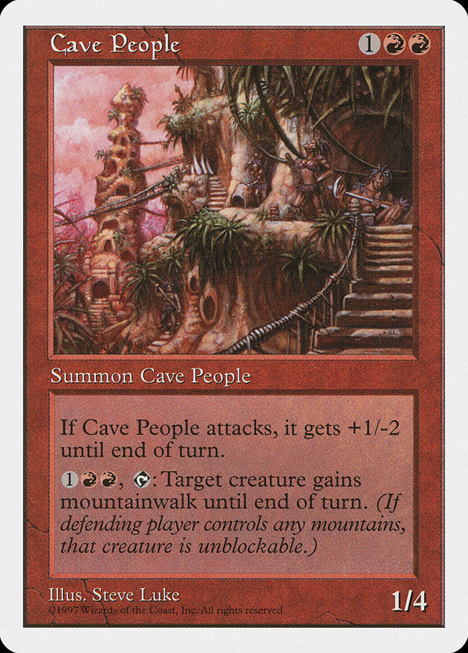 Cave People, Fifth edition Card Art