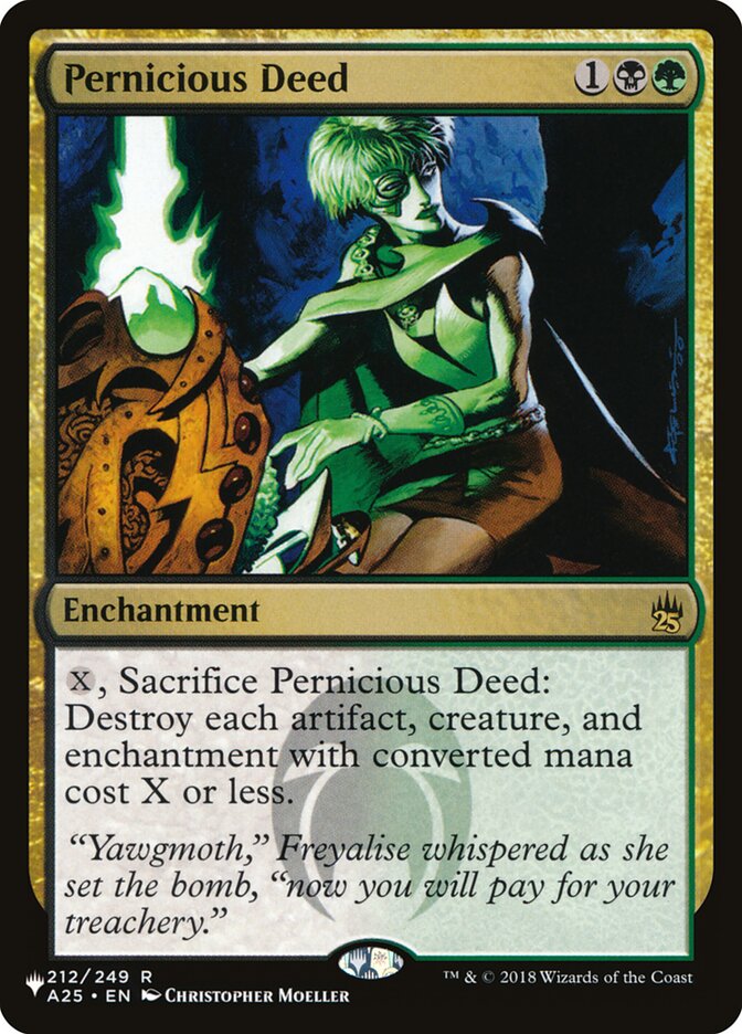 Pernicious Deed, The List Card Art
