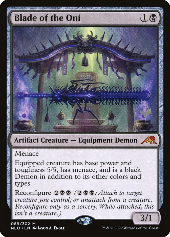 Blade of the Oni, Kamigawa: neon dynasty promos Card Art
