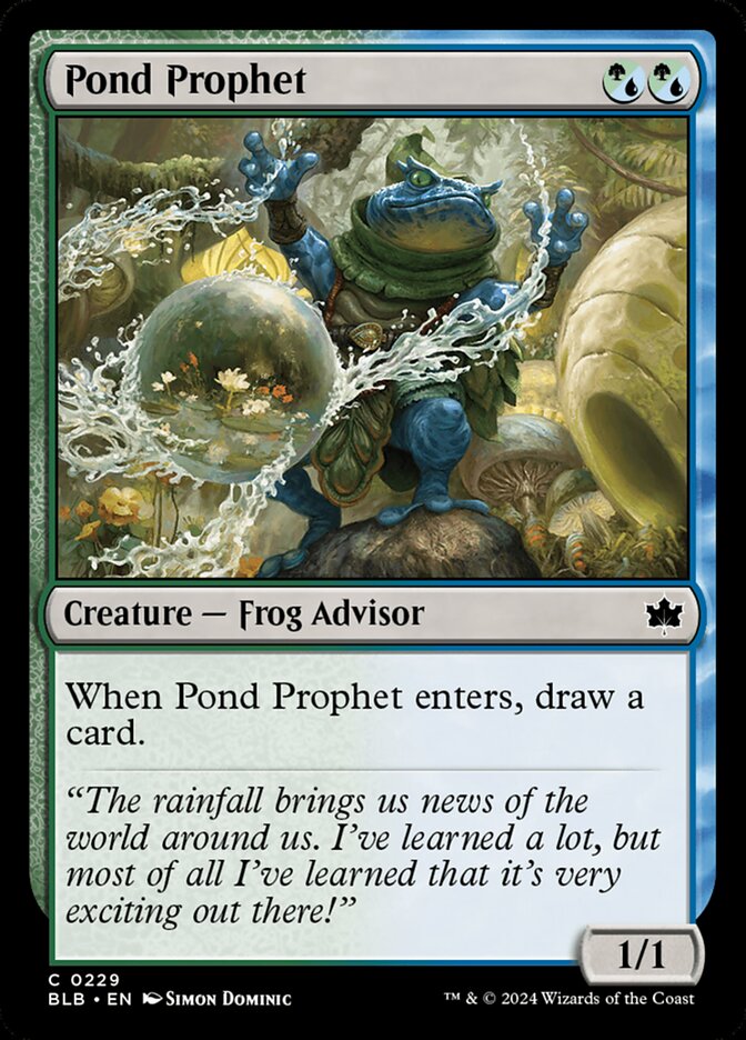 Pond Prophet, Bloomburrow Card Art