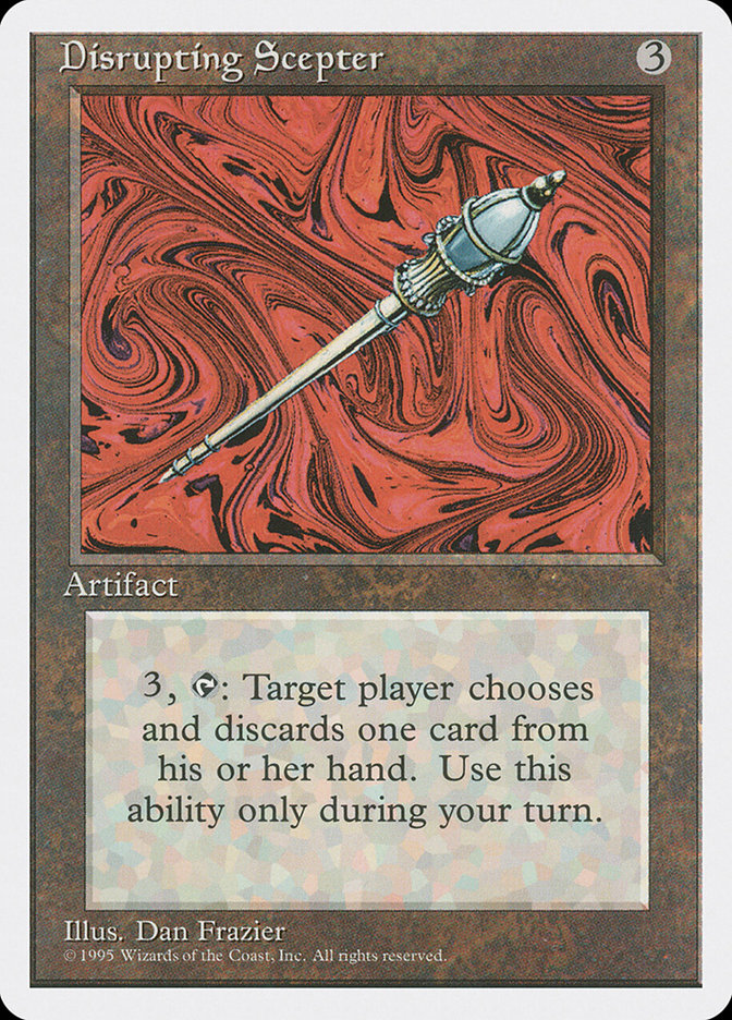 Disrupting Scepter, Fourth edition Card Art