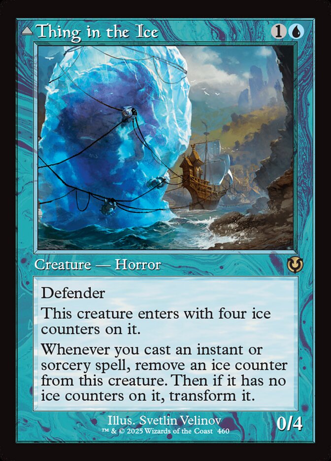 Thing in the Ice // Awoken Horror, Innistrad remastered Card Art