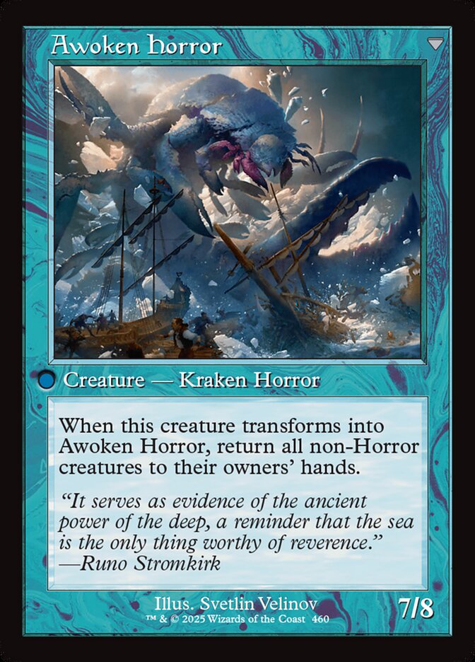 Thing in the Ice // Awoken Horror, Innistrad remastered Card Art