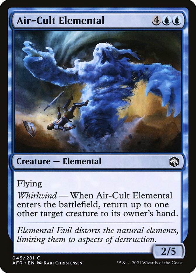 Air-Cult Elemental, Adventures in the forgotten realms Card Art