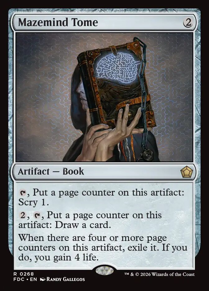 Mazemind Tome, Foundations Commander Card Art