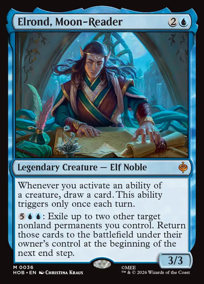 Elrond, Moon-Reader, The Hobbit Card Art