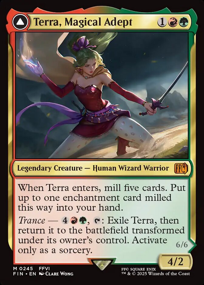 Terra, Magical Adept // Esper Terra, Final fantasy Card Art