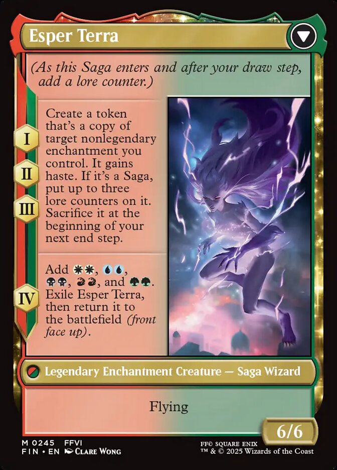 Terra, Magical Adept // Esper Terra, Final fantasy Card Art