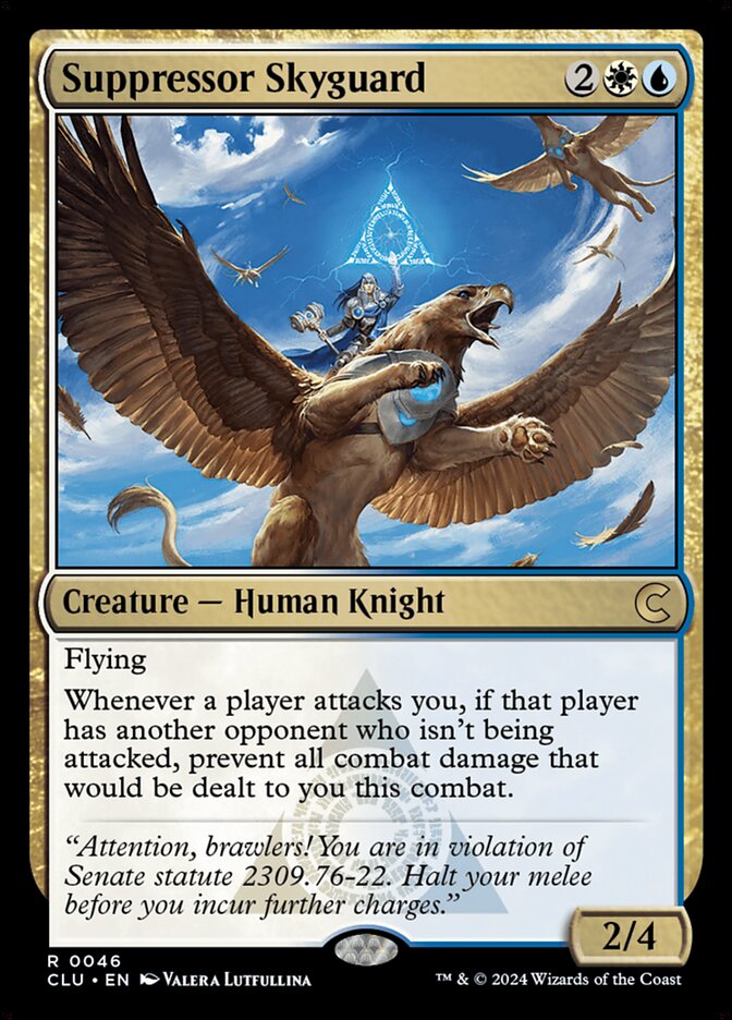 Suppressor Skyguard, Ravnica: Clue Edition Card Art