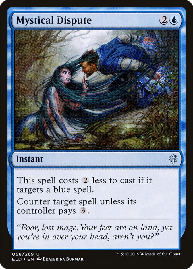 Mystical Dispute, Throne of eldraine Card Art