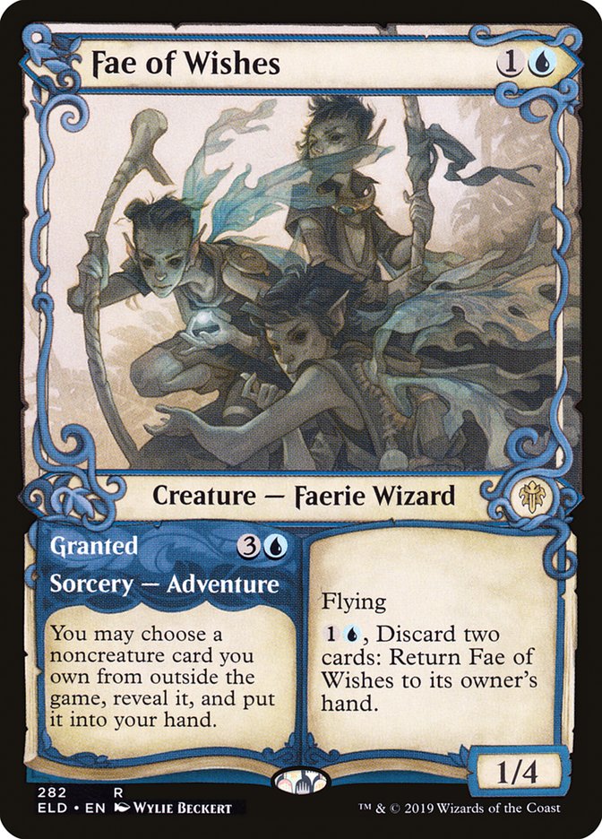 Fae of Wishes // Granted, Throne of eldraine Card Art