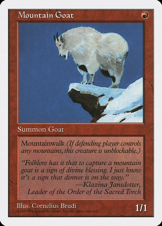 Mountain Goat, Fifth Edition Card Art