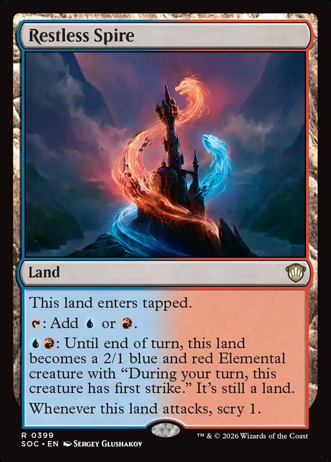 Restless Spire, Secrets Of Strixhaven Commander Card Art