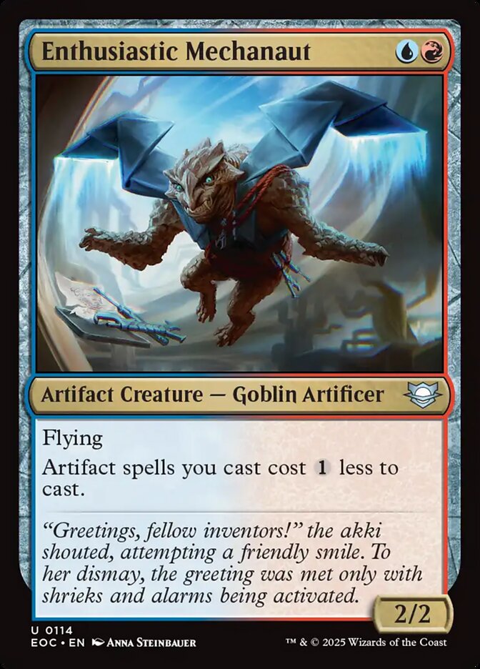 Enthusiastic Mechanaut, Edge Of Eternities Commander Card Art