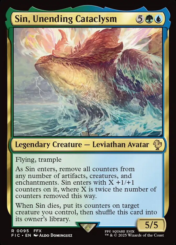 Sin, Unending Cataclysm, Final fantasy commander Card Art