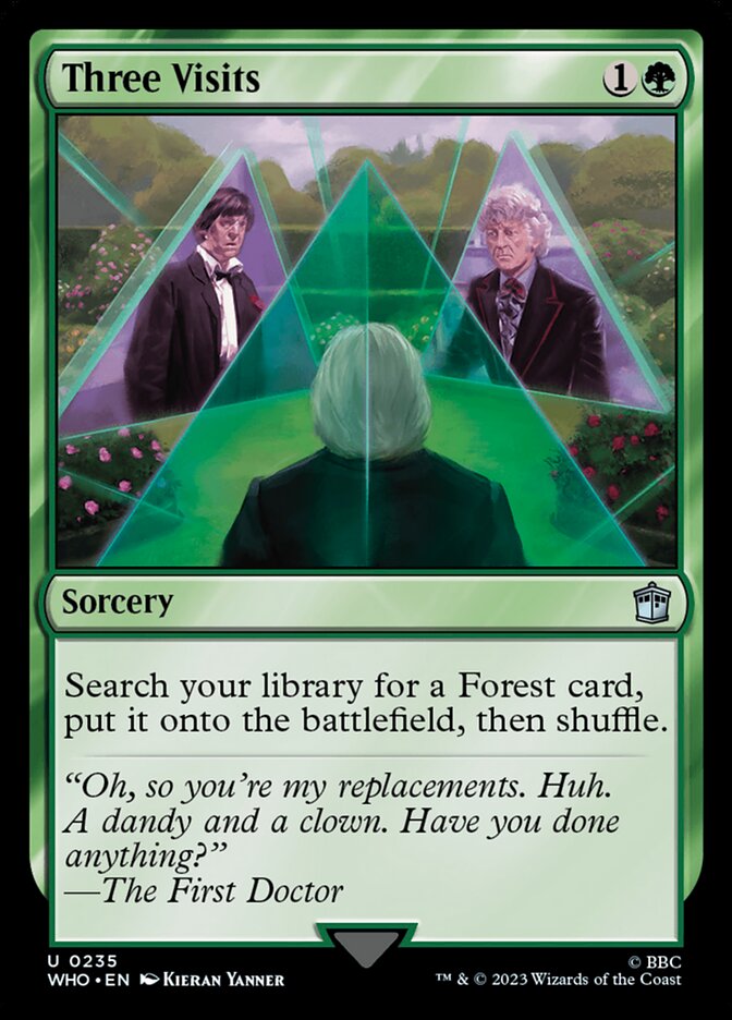 Three Visits, Doctor Who Card Art