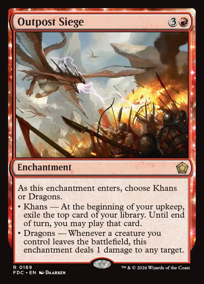 Outpost Siege, Foundations Commander Card Art
