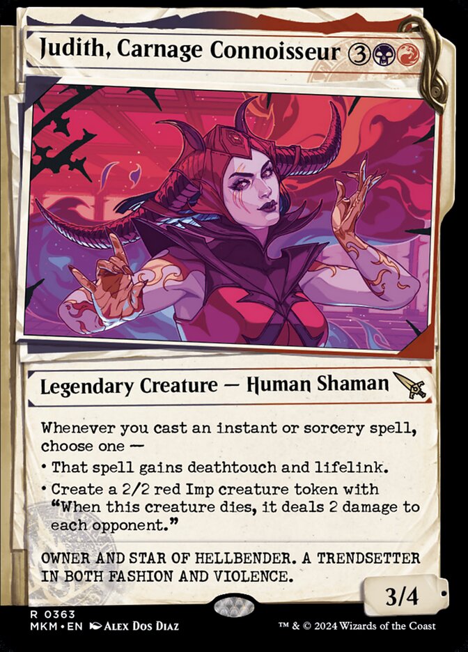Judith, Carnage Connoisseur, Murders At Karlov Manor Card Art