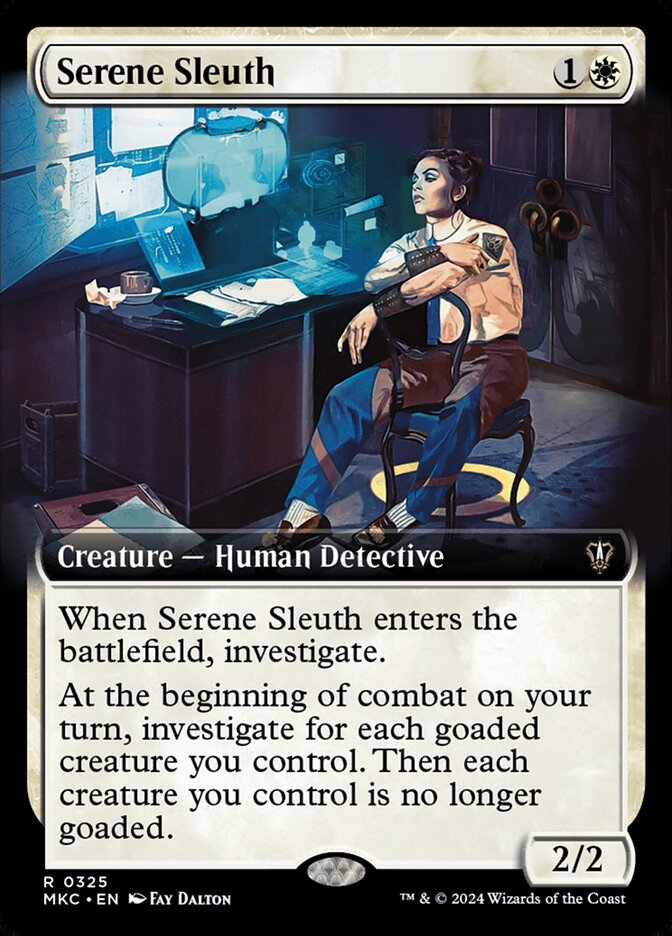 Serene Sleuth, Murders At Karlov Manor Commander Card Art