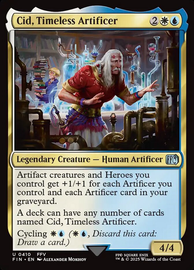 Cid, Timeless Artificer, Final fantasy Card Art