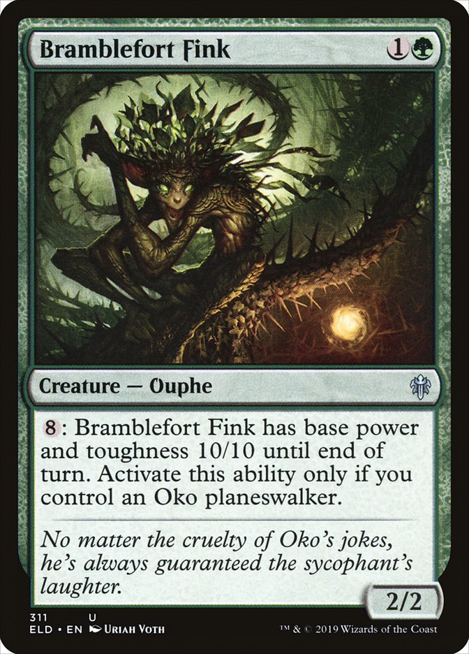 Bramblefort Fink, Throne of eldraine Card Art