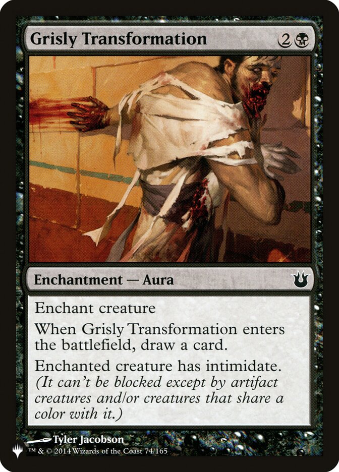Grisly Transformation, The List Card Art
