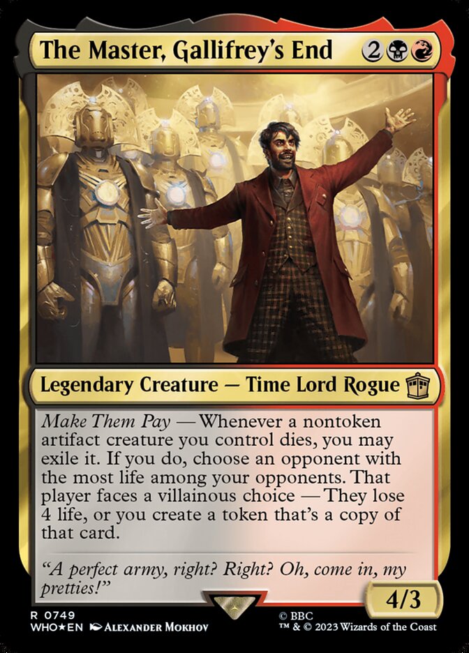 The Master, Gallifrey's End, Doctor Who Card Art