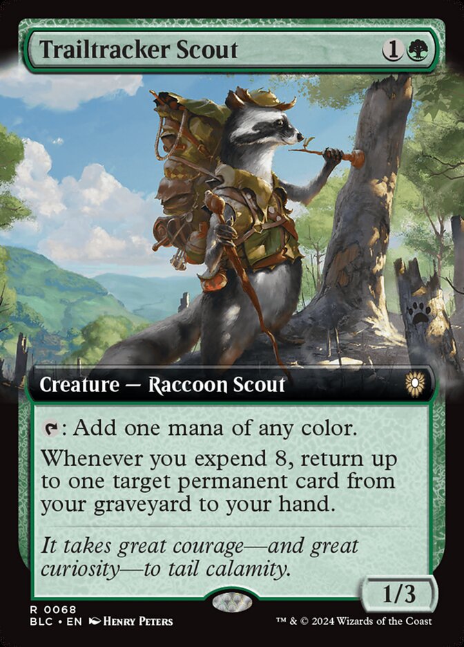 Trailtracker Scout, Bloomburrow commander Card Art