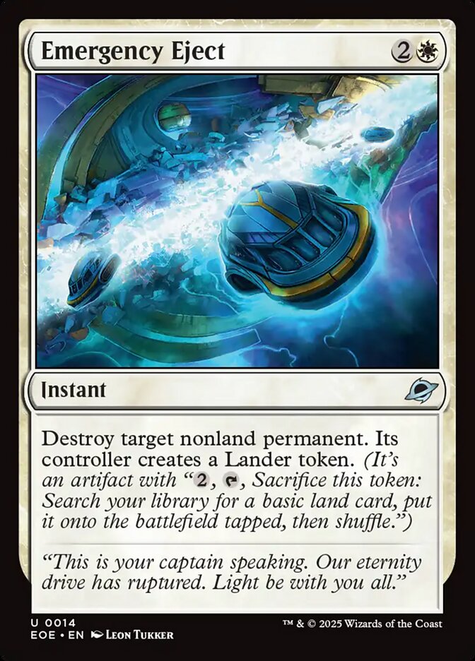 Emergency Eject, Edge of eternities Card Art
