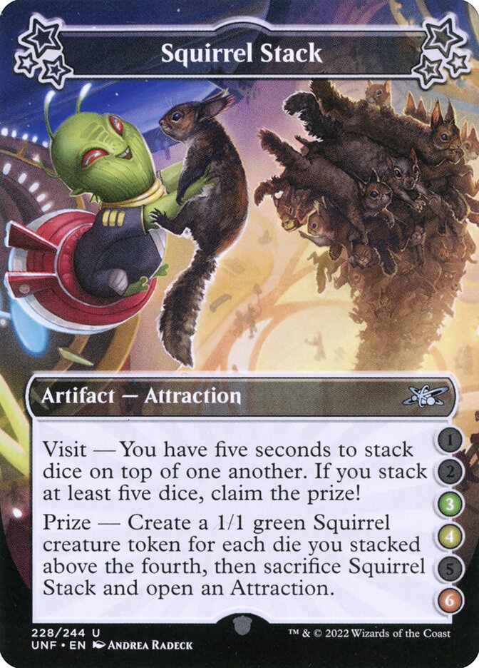 Squirrel Stack, Unfinity Card Art