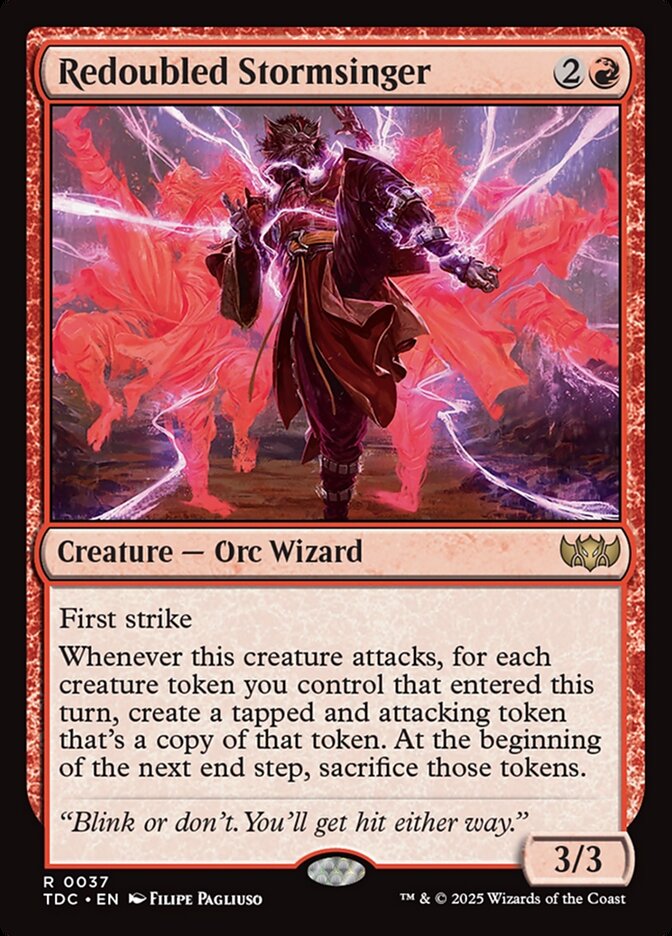 Redoubled Stormsinger, Tarkir: Dragonstorm Commander Card Art