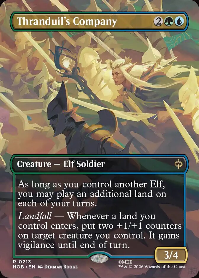 Thranduil's Company, The Hobbit Card Art