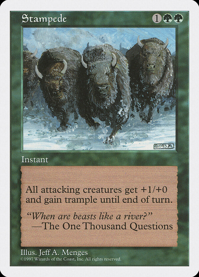 Stampede, Fifth Edition Card Art
