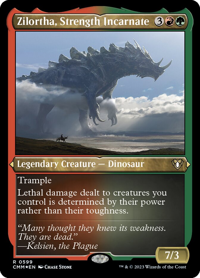 Zilortha, Strength Incarnate, Commander Masters Card Art