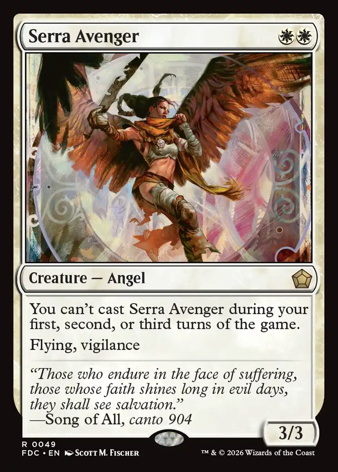 Serra Avenger, Foundations Commander Card Art