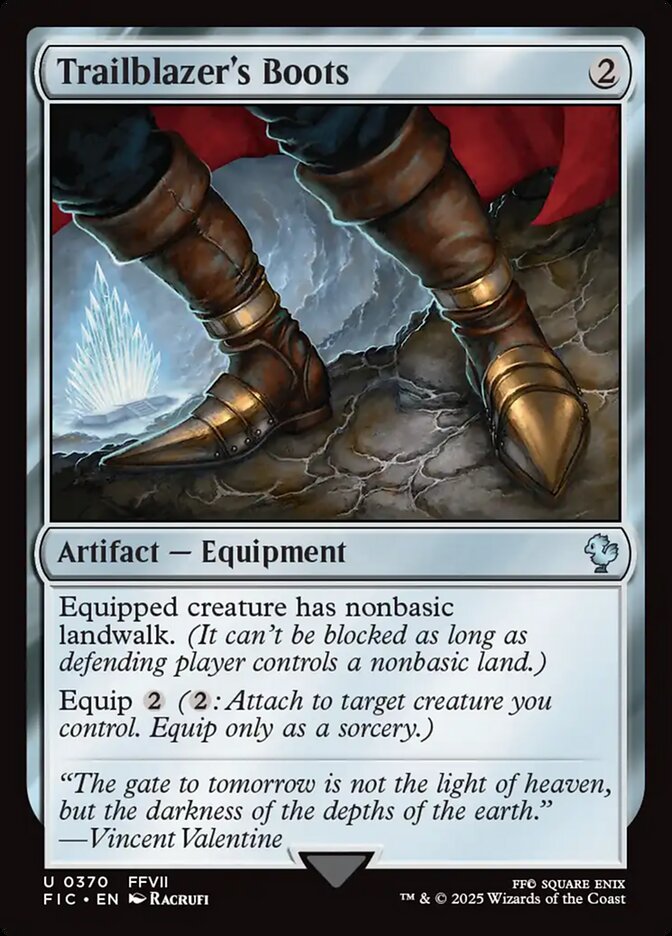 Trailblazer's Boots, Final fantasy commander Card Art