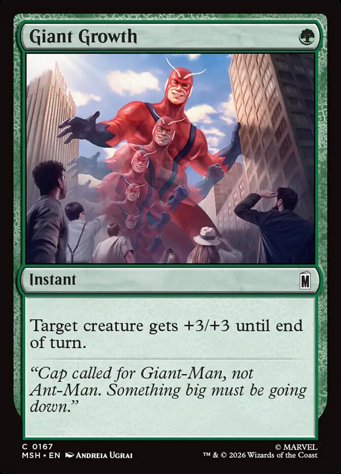 Giant Growth, Marvel Super Heroes Card Art